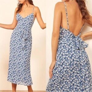 Reformation Dietrich Midi Dress In